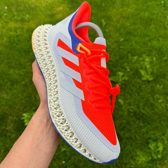 Running shoes Adidas 4DFWD 2 Solar red blue mens brand new 9 9,5 10 us - Picture 2 of 8